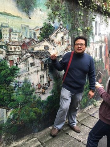 淡水街道文化促進協會會長張仰賢先生導覽淡水漢人區