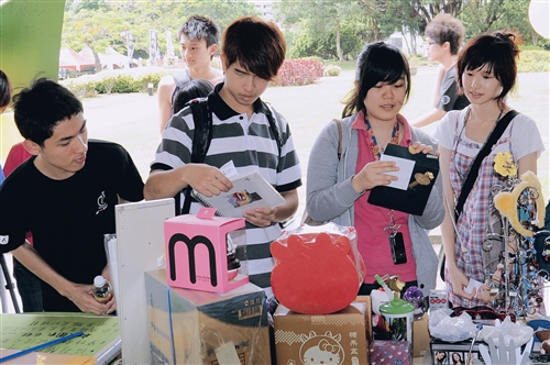 資傳生擺二手市集學行銷