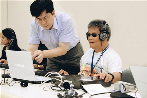 菲國來取經 學視障電訪