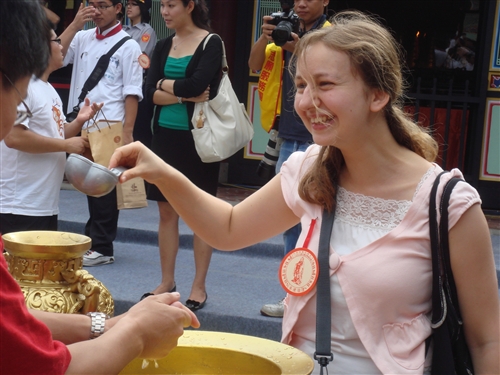 國際學生參加「2009年祭孔大典」