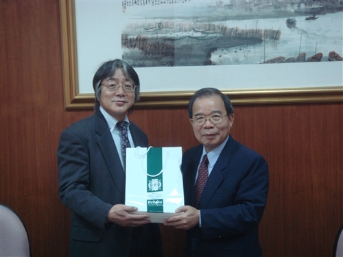 日本麗澤大學佐藤 政則副校長等一行4人蒞校訪問