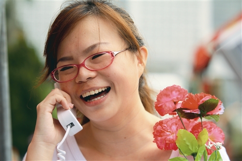 skype傳情 媽媽我愛妳