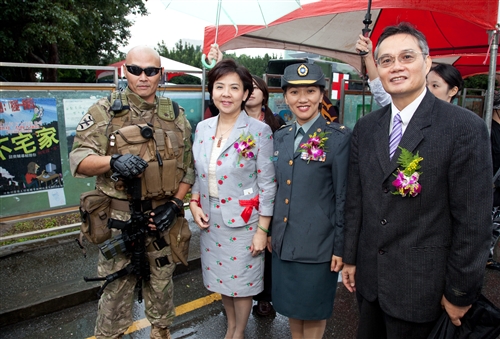 國際事務與戰略研究所及國防部合作舉辦「淡江一甲子行動－全民國防暨軍武大展」。