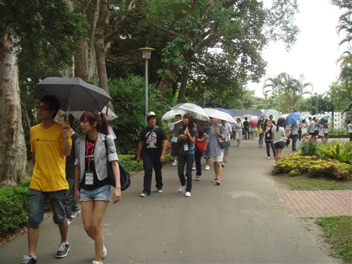 「2010年兩岸大學師生台灣社會文化體驗營」交流活動，本週在淡水校園進行。