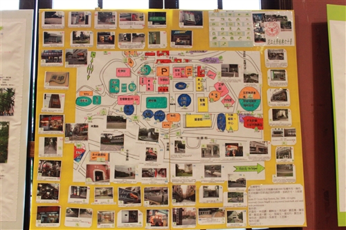 「走進綠活圖」--學生事務處舉辦繪製淡水綠活圖成果展。