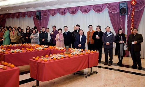 本校庚寅年新春團拜茶會於2月19日（星期五）上午10時在淡水校園覺生國際會議廳舉行，團拜活動由校長張家宜主持，祝賀全體同仁在新的一年生龍活虎、如虎添翼、身體健康。