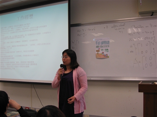 諮商輔導組於4月28日蘭陽校園CL308教室舉辦燦爛人生講座─所謂自由業，自由翻譯所需特質與生涯規畫