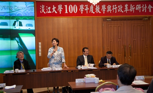 100學年度「教學與行政革新研討會」在淡水、蘭陽兩校園同步舉行。