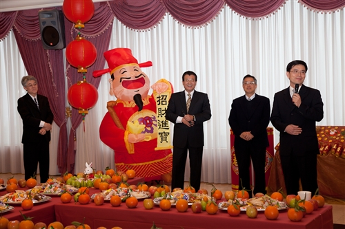 本校舉行新春團拜茶會及新設單位主管布達典禮。