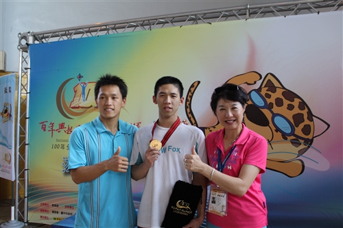 本校在「2011全國大專校院運動會」榮獲22面獎牌。