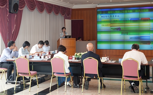監察院暨教育部訪查本校國際化及少子化措施現況。