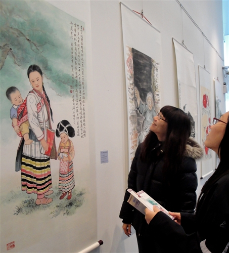 文錙藝術中心舉辦《兩岸女畫家聯展》。