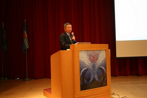 前衛生署長楊志良教授蒞蘭陽校園演講：「挑戰台灣不可能的未來」。