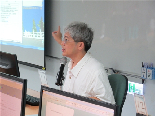 理學院科學營專題：「從籃球豪小子看生活邏輯」。