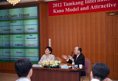 日本品質大師狩野紀昭博士蒞校演講：「魅力品質理論與魅力品質創造」。