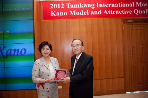 日本品質大師狩野紀昭博士蒞校演講：「魅力品質理論與魅力品質創造」。