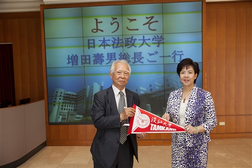 日本姊妹校法政大學總長蒞校訪問暨主持該校台灣事務所揭幕典禮。