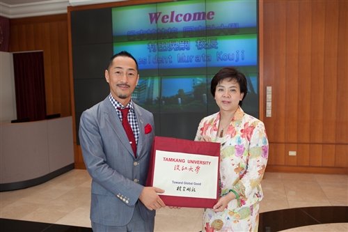 日本同志社大學校長村田晃嗣蒞校訪問。