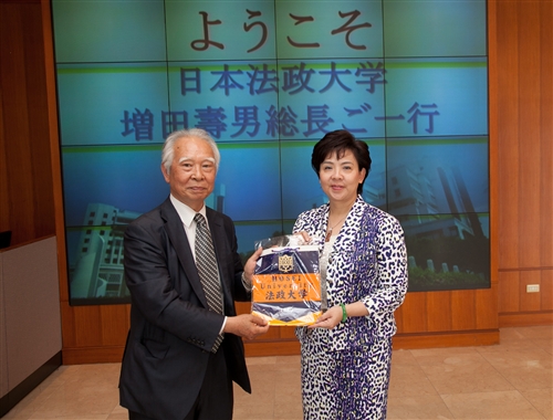 日本姊妹校法政大學總長蒞校訪問暨主持該校台灣事務所揭幕典禮。