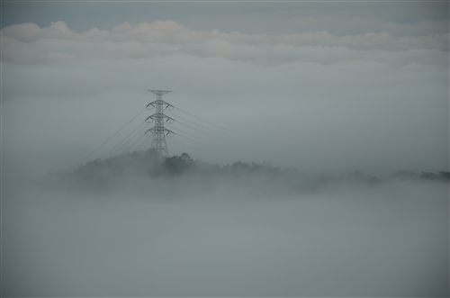 蘭陽校園的雲海