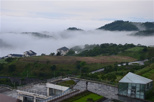 蘭陽校園的雲海