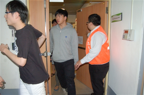 蘭陽校園宿舍防災演練