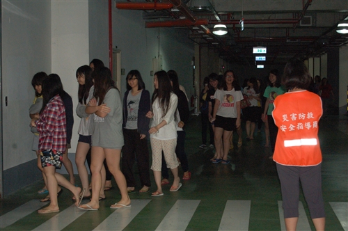 蘭陽校園宿舍防災演練