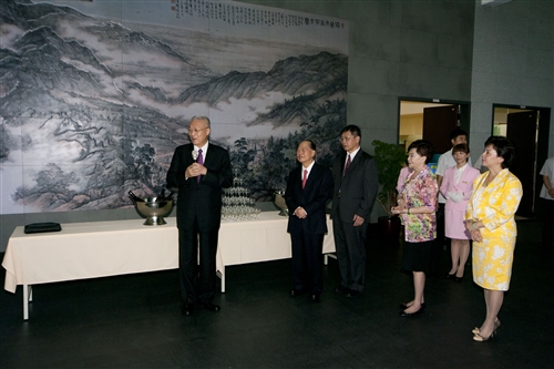 吳副總統蒞臨蘭陽校園參觀訪問