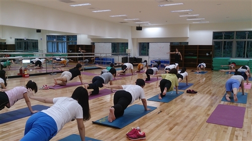 蘭陽校園住宿學院有氧瑜珈講座