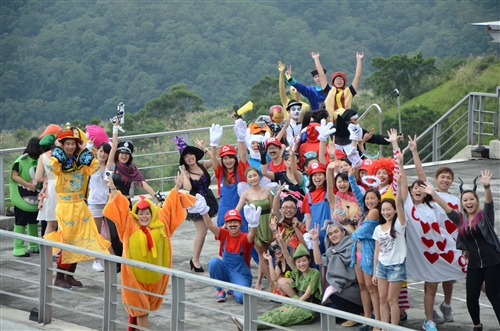 蘭陽校園學生萬聖節活動。