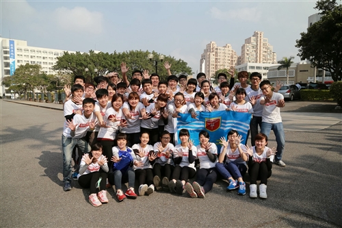 本校寒假社會服務授旗出發囉！