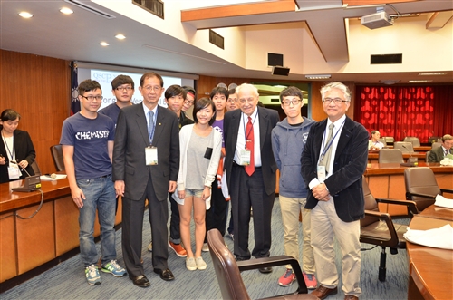 諾貝爾化學獎得主R.A Marcus、李遠哲教授蒞校參加QSCP-XIX研討會並作專題演講。