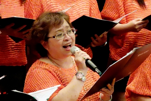 女教職聯誼會合唱團舉辦「淡江花月夜」音樂會。