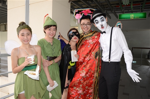 蘭陽校園學生萬聖節活動。