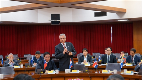 本校舉辦跨國遠距「第三屆亞洲研究所數位學習碩士在職專班」開學典禮。