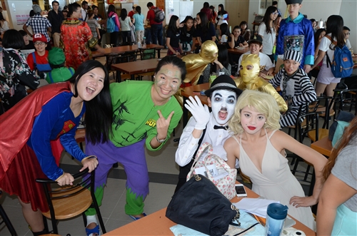 蘭陽校園學生萬聖節活動。