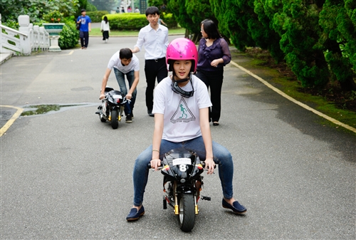 「喝酒不騎車、指定駕駛」校園推廣活動。