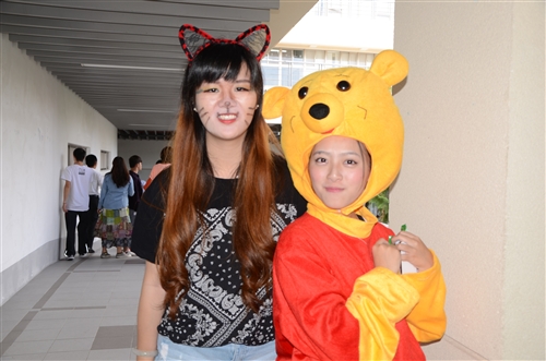 蘭陽校園學生萬聖節活動。