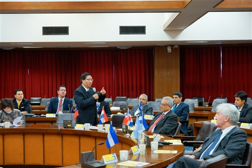 本校舉辦跨國遠距「第三屆亞洲研究所數位學習碩士在職專班」開學典禮。