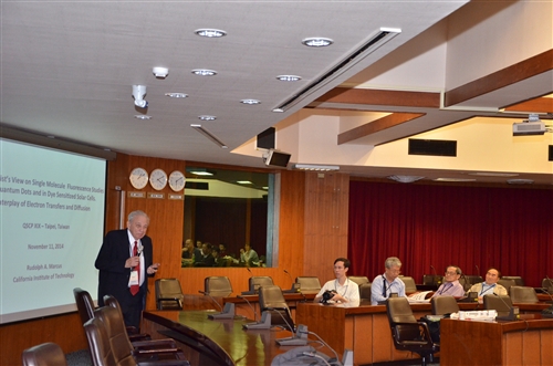 諾貝爾化學獎得主R.A Marcus、李遠哲教授蒞校參加QSCP-XIX研討會並作專題演講。