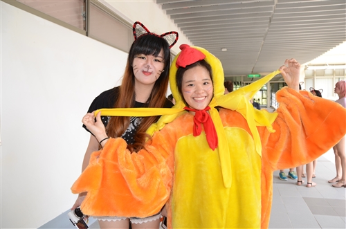 蘭陽校園學生萬聖節活動。