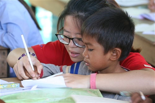 本校柬埔寨服務學習團第8次到柬埔寨哄吥省服務。