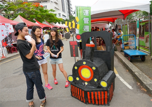「喝酒不騎車、指定駕駛」校園推廣活動。