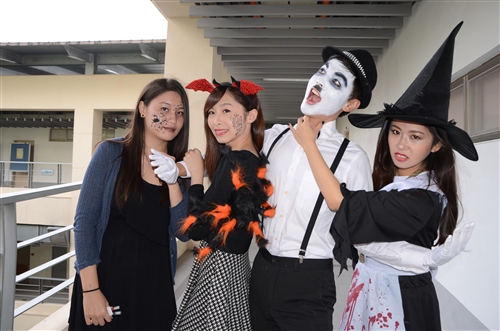 蘭陽校園學生萬聖節活動。