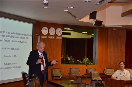 諾貝爾化學獎得主R.A Marcus、李遠哲教授蒞校參加QSCP-XIX研討會並作專題演講。