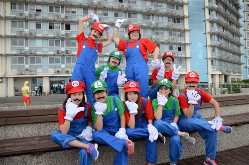 蘭陽校園學生萬聖節活動。