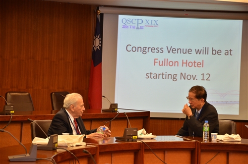 諾貝爾化學獎得主R.A Marcus、李遠哲教授蒞校參加QSCP-XIX研討會並作專題演講。