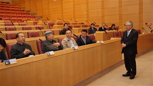 鞍山師範學院校長來訪