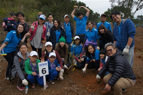 在蘭陽校園看見環境未來－台灣愛普生公司歡喜來種樹