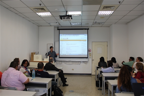 「美洲研究所亞太研究數位學習碩士在職專班」31位拉美菁英到校密集面授課程。